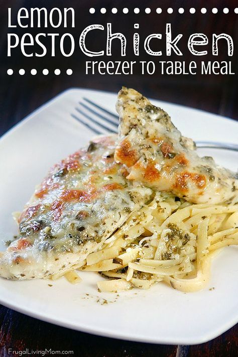 Lemon Pesto Chicken, Chicken Freezer, Chicken Freezer Meals, Lemon Pesto, Freezer Dinners, Freezer Friendly Meals, Freezable Meals, Make Ahead Freezer Meals, Freezer Meal Prep