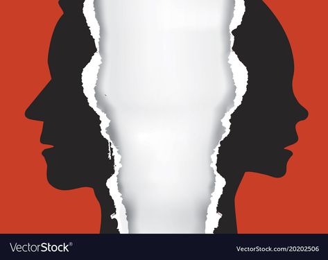 Divorce Poster, Man And Woman Silhouette, Couple Vector, Ripped Paper, Divorce For Women, Torn Paper, Woman Silhouette, Graphic Design Posters, Human Silhouette