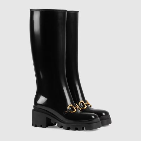 2023 Shoes, Knee High Boots Winter, Womens Designer Boots, Shoes Gucci, Gucci Horsebit, Winter Ankle Boots, Black Leather Ankle Boots, Shoe Fits, Womens Knee High Boots