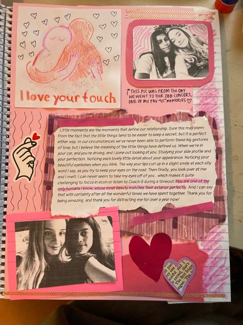 Journal Ideas For Boyfriend Scrapbook, Girlfriend Scrapbook Ideas, Valentine’s Day Scrapbook Ideas, Valentines Scrapbook Ideas, Scrapbook For Boyfriend Ideas, Book For Girlfriend, Scrapbook Ideas For Girlfriend, Lover Scrapbook, Birthday Diy Gifts