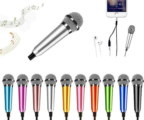 Amazon.com: Mini Microphone,Portable Vocal Tiny Microphone, Asmr Microphone,Phone Microphone, Mini Karaoke Microphone for Voice Recording Chatting and Singing On iPhone,Android,Laptop Notebook（Silver） : Electronics Asmr Microphone, Tiny Microphone, Mini Karaoke, Phone Microphone, Android Laptop, Mini Microphone, Karaoke Microphone, Voice Recording, Sound Card