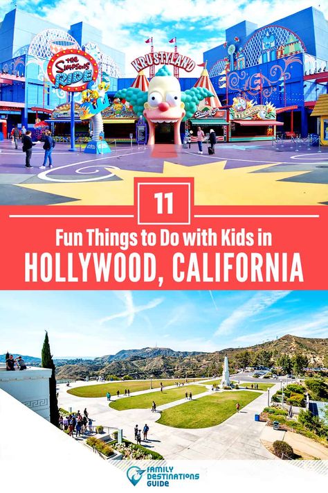 11 Fun Things to Do in Hollywood with Kids — Family Friendly Activities! Hollywood Things To Do, La With Kids, Things To Do In California, Southern California Travel, California With Kids, Los Angeles With Kids, Things To Do With Kids, California Vacation, Universal Studios Hollywood