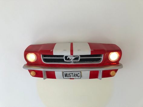 Ford Mustang Wall Sculpture, Mustang Wall Statue, Antique Decor, Mustang Wall Decor, Wall Hangings, Classic Car Statue, Mustang With Lights ▲ It looks very nice and antique on the wall, and you can also use it as a night light thanks to the headlights I placed inside. ▲ Moreover, there is no cable, long-lasting batteries and energy-saving LEDs are used. ▲ It will definitely add a different atmosphere to the environments you are in. ▲ I design the car of your choice in the color of your choice. ▲ Cool Boys Bedroom Ideas, Wall Statue, Car Themed Bedrooms, Car Part Furniture, Car Furniture, Cars Room, Car Bedroom, Automotive Decor, Luxury Homes Interior