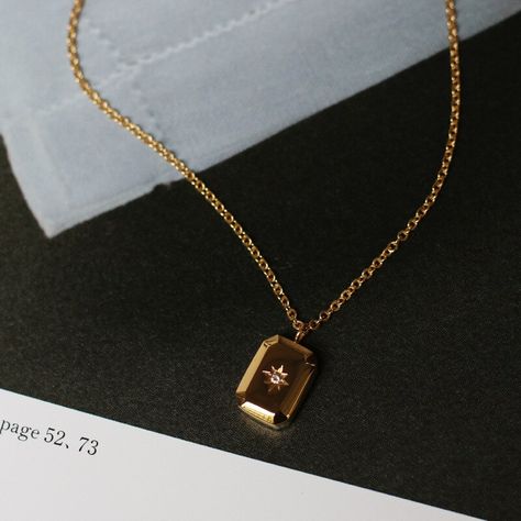 Smarter Shopping, Better Living! Aliexpress.com Opal Necklace Gold, Rectangular Prism, North Star Necklace, Rectangle Necklace, Beautiful Pendant Necklace, Rectangle Design, Drop Pendant Necklace, Square Pendant, Layering Necklace