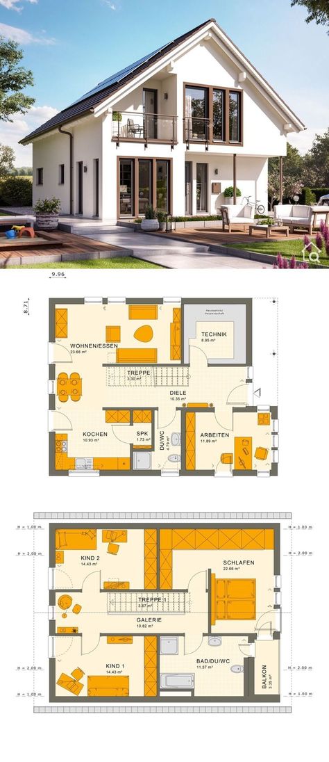 Bedroom Modern Contemporary, Open Floor House Plans, Modern House Floor Plans, Basement House Plans, Open House Plans, House Plans One Story, Construction Architecture, Craftsman Style House Plans, Prefabricated Houses