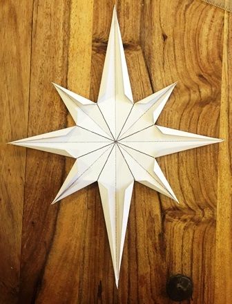 Small Kids Playroom Ideas, Small Kids Playroom, 3d Paper Star, Nativity Star, Ward Christmas Party, Bethlehem Christmas, Paint Wall Art, Wall Art Tutorial, Wood Craft Patterns