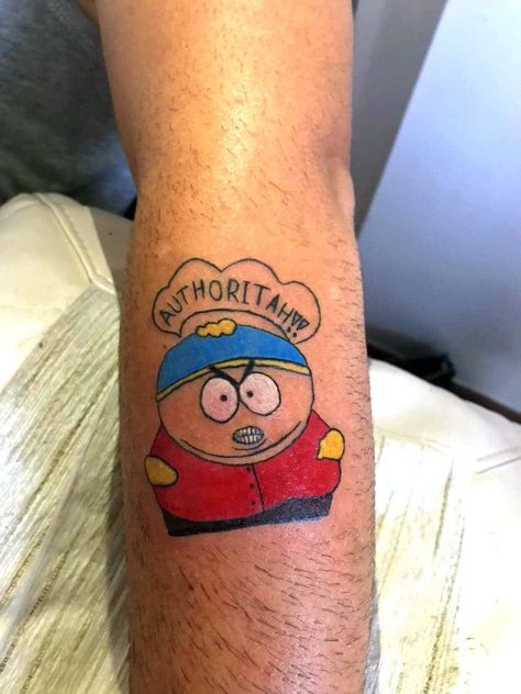 You will respect my authoritah Eric Cartman Tattoo, Eric Cartman, Tattoos For Guys, Tattoos, Nails, Quick Saves