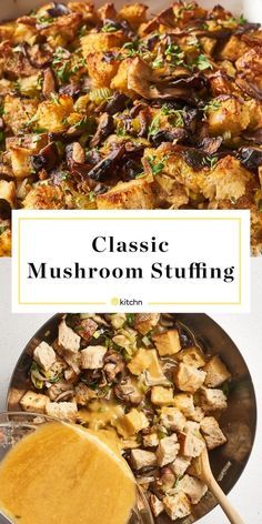 Mushroom Stuffing Recipes, Thanksgiving Mushrooms, Mushroom Stuffing, Recipes For Thanksgiving, Stuffing Recipes For Thanksgiving, Thanksgiving Stuffing, Oyster Mushrooms, Wild Mushroom, Lean Belly Juice