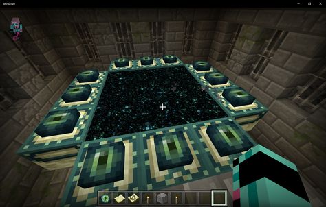 End Portal Room Minecraft, Never Portal Minecraft, Minecraft End Portal Wallpaper, Minecraft End Portal, End Portal Minecraft, Custom Nether Portal Minecraft, Minecraft Portal, Build Minecraft, Minecraft Seed