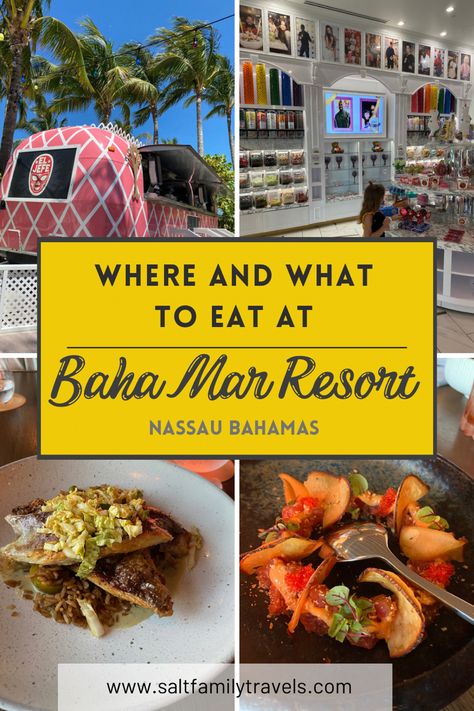 Baha Mar Bahamas restaurants Baha Mar Bahamas, Bahamas Family Vacation, Bahamas Food, Baha Mar, Swimming Pigs, Atlantis Bahamas, Dinner Reservations, Bahamas Travel, Brunch Places