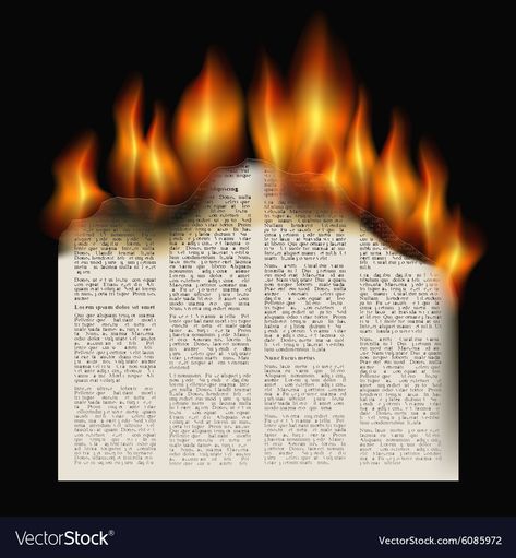 Burning Newspaper, Black Background, Black Backgrounds, A Black, Newspaper, Png Images, Adobe Illustrator, Vector Images, Vector Free