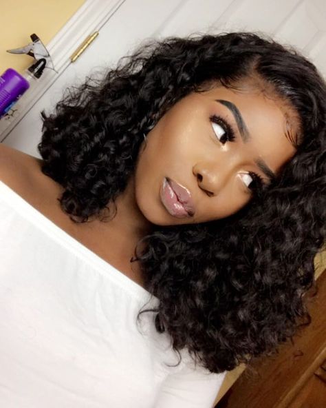 2,250 Likes, 41 Comments - LIFESIZED BARBIE (@daniellenaomi_) on Instagram: “Y'all are sleeping on my curly texture lol link in my bio @minkdollhairextensions #melaninpoppin” Deep Wave Brazilian Hair, Curly Weave, Sew In Hairstyles, Curly Weave Hairstyles, Deep Wave Hairstyles, Cornrow, Sew In, Deep Wave, Long Curly Hair