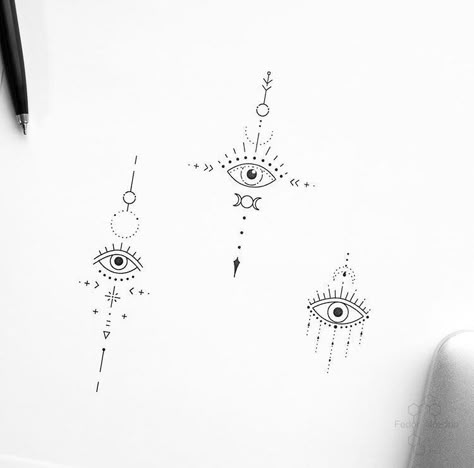 Third Eye Tattoos, Orca Tattoo, Evil Eye Tattoo, Hamsa Tattoo, Inspiration Tattoos, Geometric Tattoo Design, Eye Tattoo, Design Geometric, Simplistic Tattoos