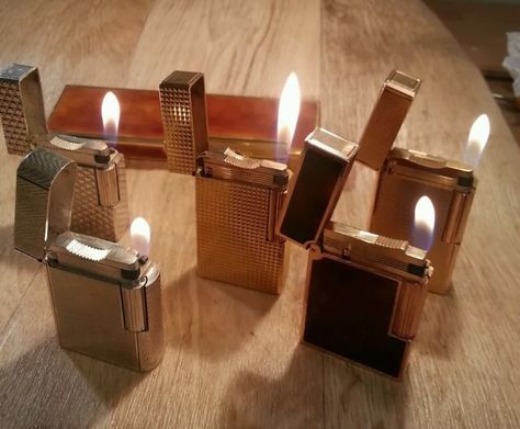 ST DuPont Lighters Dupont Lighter, St Dupont, Mans World, Tea Light Candle, Tea Lights, Candles, Tea