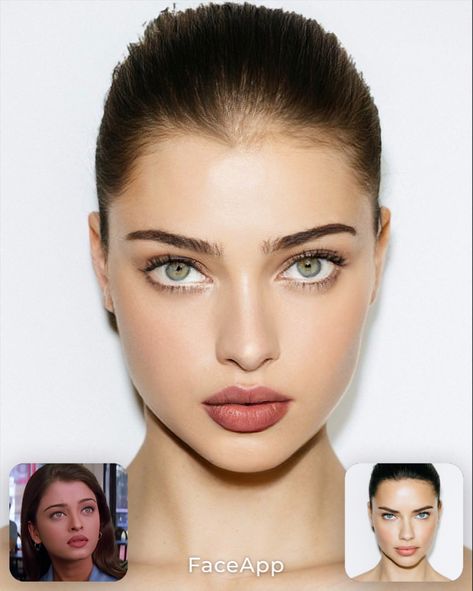 Face Morphing, Eyebrow Goals, Face Morph, Eyebrows Goals, Plain Face, Face App, Perfect Nose, Sleek Hair, Face Swaps