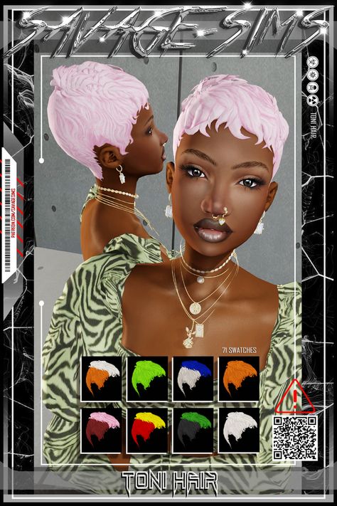 Sims 4 Cc Evil Eye Necklace, Pixie Cut Sims 4 Cc, Sims 4 Pixie Hair Cc, Sims 4 Fancy Dress, Sims 4 Pixie Cut, Sims 4 Locs, Sims 4 Urban Cc Hair, Afro Hair Sims 4 Cc, Black Sims