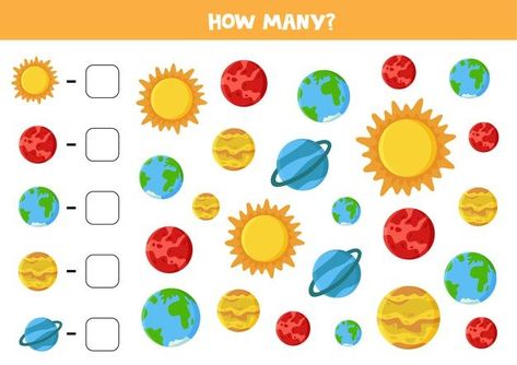 Planets Preschool, Planets Of Solar System, Popoyo, Planets Activities, Spy Games For Kids, Space Activities For Kids, Tata Surya, Kindergarten Art Lessons, Spanish Lessons For Kids