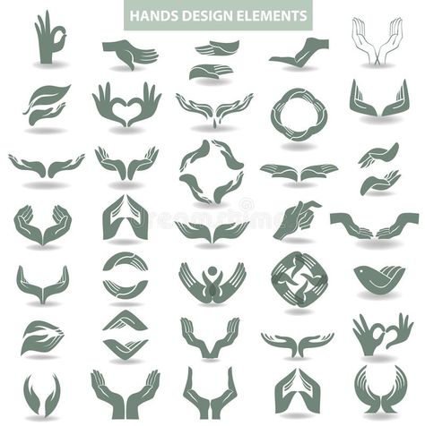 Hands design element vector illustration Law Firm Logo Design, Dental Logo Design, Logo Design App, Free Design Elements, Hands Design, Voucher Design, Medical Logo Design, Real Estate Logo Design, Music Illustration