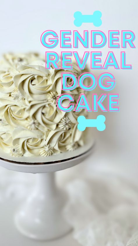 Francesca Farago, Dog Cakes, Gender Reveal Cake, Dog Cake, Reveal Parties, Gender Reveal Party, Gender Reveal, Dog Treats, Dog Friends