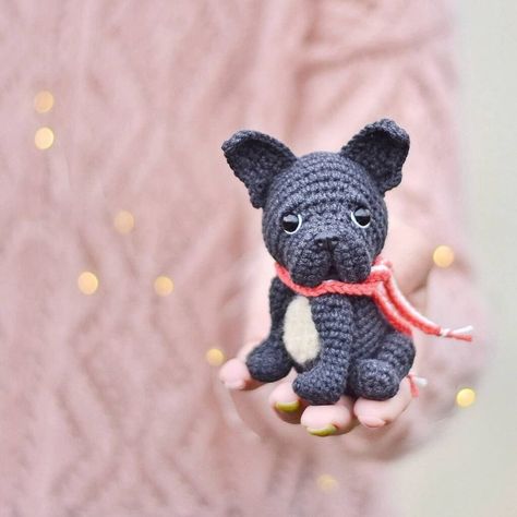 Pug Crochet Free Pattern Pug Dog Amigurumi Free Pattern, Pug Amigurumi Pattern Free, Crochet Pug Dog Pattern Free, Crochet Pug, 2024 Crochet, Crochet Apple, Black Pug Puppies, Dog Patterns, Crochet Animals Free Patterns