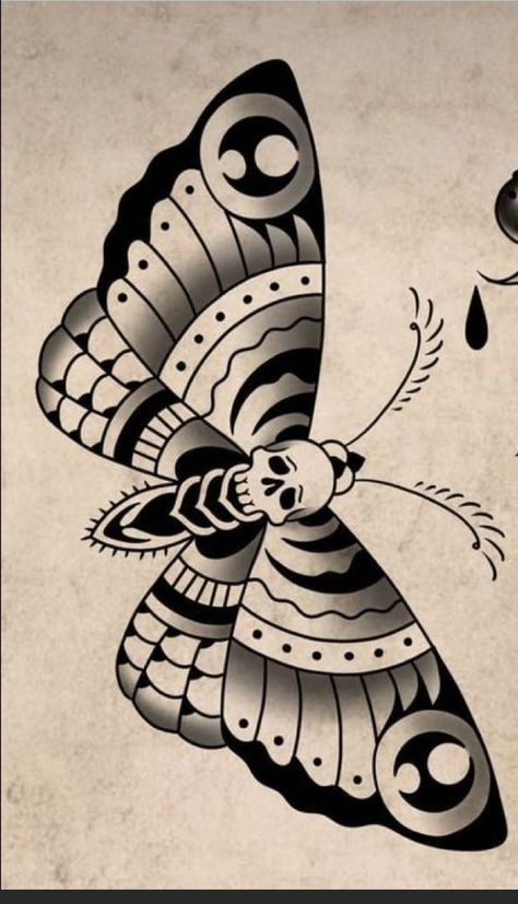 Neo Traditional Moth Tattoo, Traditional Moth Tattoo, Small Feather Tattoo, Trad Flash, Watch Tattoo Design, Moth Tattoo Design, Traditional Tattoo Inspiration, Small Chest Tattoos, Timeless Tattoo