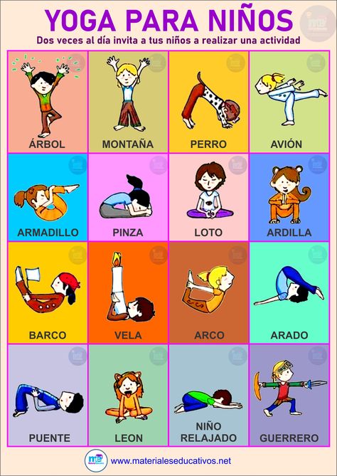 Yoga Mantras, Yoga Mindfulness, Salou, Easy Yoga, Yoga For Kids, Exercise For Kids, In Spanish, Luhan, Kids Education