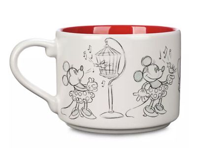 ad eBay - Authentic Disney Hot beverage mug Minnie ''animation sketch'' art Matte finish exterior and handle Contrast gloss interior glaze Stackable The bare necessities Wash thoroughly before first use Microwave and dishwasher safe Stoneware 3'' H x 4'' Diameter (5 1/2'' W at handle) Holds 14 oz. From pet and smoke fee environment New with tag. Mouse Animation, Walt Disney Cartoons, Art Of Disney, Trendy Water Bottles, Disney Mugs, Animation Sketches, Bare Necessities, Disney Merchandise, Disney Animation