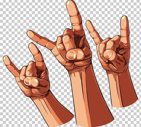 Rock Hand Drawing Reference, Rock On Hand, Rock On Hand Sign, Rock Hand Sign Drawing, Rock N Roll Hand Drawing, Rock And Roll Hand Sign, Rock Hand Sign, Rock And Roll Sign, Rock Sign