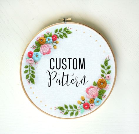 Embroidery pattern PDF Hand embroidery Christmas Friends | Etsy Newborn Embroidery, Wedding Signs Diy, Digital Embroidery Patterns, Wedding Embroidery, Established Sign, Yarn Craft, Name Embroidery, Floral Embroidery Patterns, Baby Embroidery