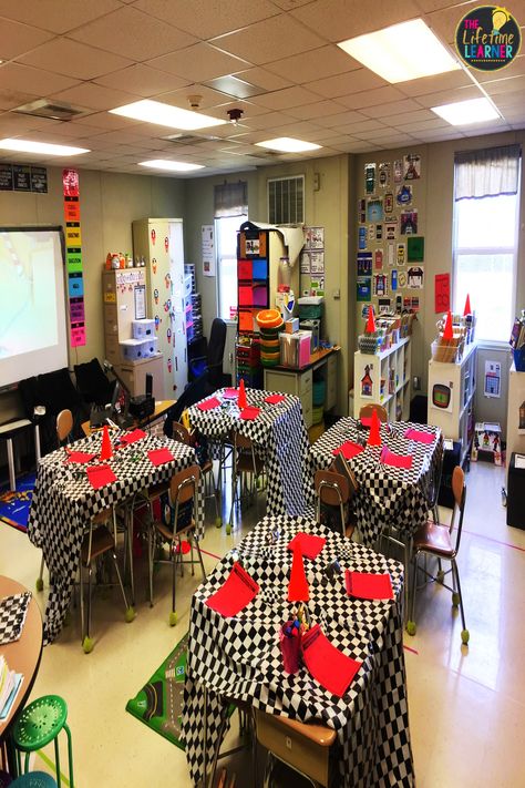 Check out this fun racecar classroom transformation for 3rd graders. It includes fractions on number lines. This race car driver transformation is great for math stations, centers, rotations, review, test prep, early or fast finishers activities. It's a worksheet alternative, enrichment, remediation, individual kids, small groups, or partners. Second and third graders enjoy ideas & themes. (Year 2, 3, 4) #thirdgrademath #classroomtransformation #mathgames Third Grade Math Activities, Add And Subtract Fractions, Subtracting Decimals, Fast Finisher Activities, Adding And Subtracting Fractions, Fraction Activities, Subtracting Fractions, Car Driver, Math Challenge