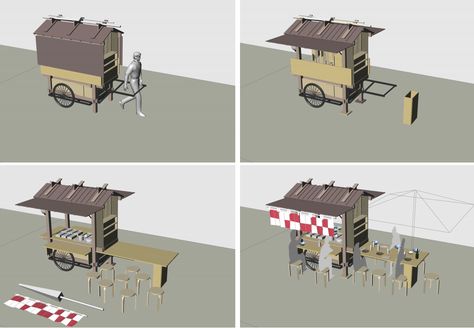 Japanese shop stand Yatai - Seed to table | County Hall Arts Yatai Japan, Japan Street Food, Japanese Restaurant Interior, Food Stall Design, Own Business Ideas, Shop Stand, Architecture Today, Japanese Shop, Food Cart Design