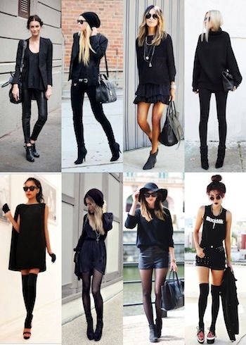 Mode Rock, Black Wardrobe, Her Campus, Black Outfits, Mode Ootd, All Black Outfit, Edgy Outfits, Looks Style, Style Outfits