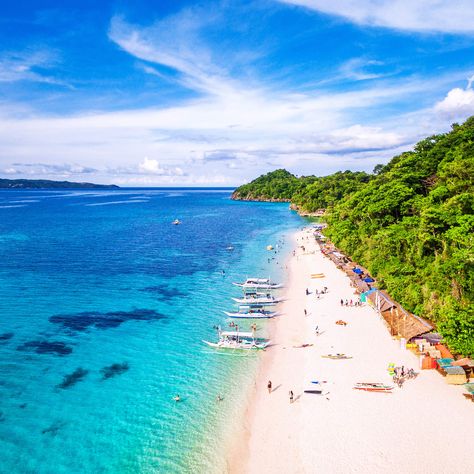 The Beautiful Island Nation That Might Actually Top Hawaii #islandnation #philippines Boracay, Philippines, Hawaii, Water, Green