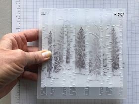 Ramblin' Stamper: Embossing Folder Technique - Quick & Easy Christmas Card! Embossing Techniques, Card Making Tips, Embossed Cards, Tree Cards, Card Making Tutorials, Stamping Techniques, Stamping Up Cards, Card Making Techniques, Winter Cards