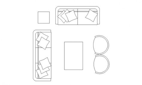 Sofa Floor Plan, Drawing Room Sofa Set, Lounge Furniture Layout, Sofa Plan, Couch Drawing, Interior Board, Floor Plan Symbols, Furniture Drawing, Plan Furniture