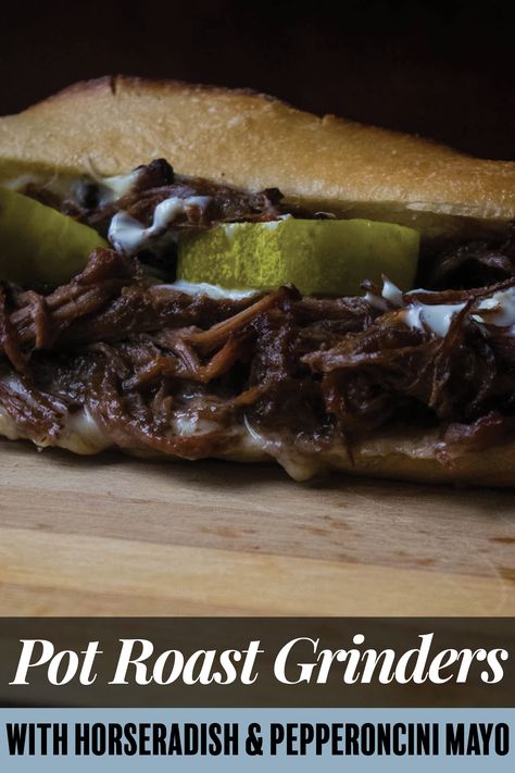 Pot Roast Grilled Cheese Sandwich, Roast Beef And Horseradish Sandwich, Roast Beef Havarti Sandwich, Upstate Style Roast Beef Sandwich, Roast Beef And Horseradish, Grinder Sandwich, Leftover Pot Roast, Easy Chicken Salad, Easy Sandwich Recipes