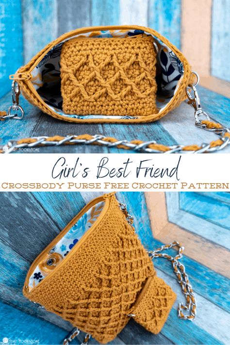 This crossbody purse free crochet pattern is simply divine. There is a child size, an adult size, and there is even a matching coin purse! Crochet Purse With Zipper Pattern Free, Crochet Backpack Purse Pattern Free, Crochet Crossbody Bags Free Patterns, Crossbody Crochet Bag Pattern Free, Knit Purse Patterns Free, Crochet Purses And Bags Patterns Free, Crochet Coin Purse Free Pattern, Crochet Crossbody Bag Pattern Free, Crochet Backpack Free Pattern