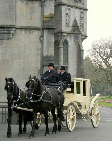 Horse Drawn Carriage at The Manor | by Adare Manor Hotel and Golf Resort, County Limerick, Ireland Horse Drawn Carriage Aesthetic, Horse Carriage Aesthetic, Horse Transportation, Adare Manor, Horse Wagon, Limerick Ireland, London Tourist, Horse Drawn Carriage, Carriage Driving