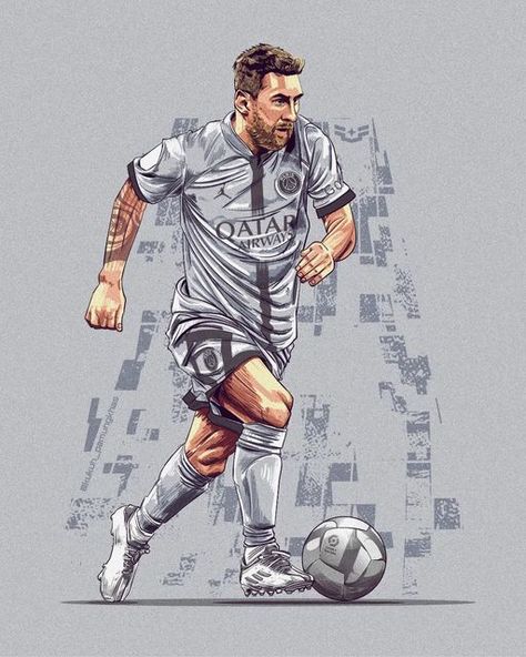 Messi Illustration, Cristiano Messi, Soccer Drawing, Messi Goals, Hip Hop Wallpaper, Lio Messi, Football Artwork, Messi Fans, Celebrity Artwork