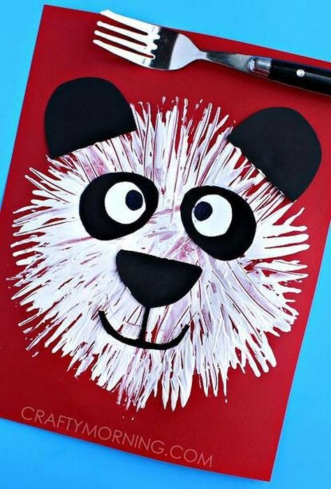 Bear Kids Craft, Zoo Crafts, Zoo Animal Crafts, Panda Craft, Desain Tote Bag, Easy Art Projects, Bear Crafts, Art Therapy Activities, Animal Crafts For Kids