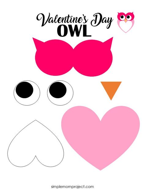 See this post for a FREE printable template to make your own Valentine's Day Owl! This simple DIY Owl Valentine's Day card is an easy craft for toddlers, big kids and adults to make. Great for classroom Valentine's Day art projects. #ValentinesDayCard #ValentinesDayCrafts Toddler Valentine Crafts, Diy Owl, Owl Craft, Valentines Bricolage, Valentine Art Projects, Templates Simple, Owl Valentines, February Crafts, Easy Valentine Crafts