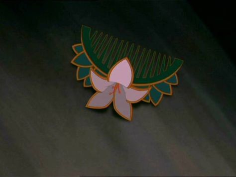 This is just a quick version of the comb left by Mulan to tell her father she left in the beginning of the movie. Mulan Flower, Mulan Tattoo, Mulan Party, Disney Princess Nails, Tattoo Disney, Disney Sleeve, Disney Quiz, Disney Mulan, Disney Princess Movies