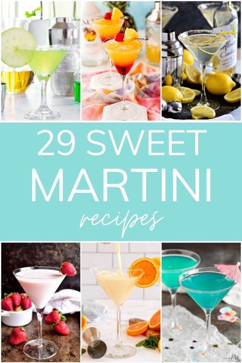 Whether you're looking for a crowd-pleasing martini or a delectable dessert cocktail, these sweet martini recipes are like dessert in a glass. Sweet Martini Recipes, Martini Cocktail Recipes, Pumpkin Pie Martini Recipe, Best Martini Recipes, Sweet Martini, Martini Recipes Vodka, Red Sangria Recipes, Resep Koktail, Summer Desserts Easy Healthy