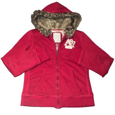 🎈Aeropostale red fur lined hoodie🎈 Aeropostale zip... - Depop 2000s Jacket, Red Y2k Jacket, Red Zip Up Jacket, Red Zipup Hoodie, Red Zip Up Hoodie, Red Fleece Hooded Jacket, Fox Racing Baby, Fur Lined Hoodie, Indie Festival