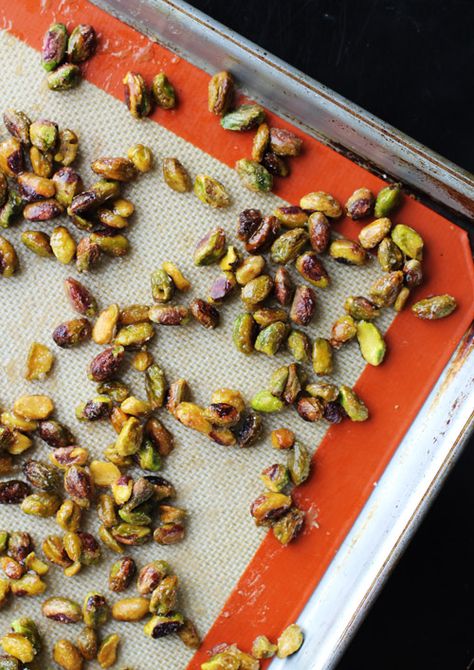 Recipe for candied pistachios, inspired by my visit to Club 33 in Disneyland Candied Pistachios Recipe, Candied Pistachios, Dinner Ideas Recipes, Meal Planning Recipes, Club 33, Red Cabbage Salad, Weekly Meal Plans, Cherry Sauce, Creamed Honey