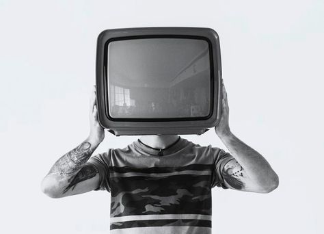 Free Photo | Person with tattoo holding television Paper Texture Background Design, Dark Blue Walls, Tv Head, Tv Vintage, Tiger Illustration, Paper Background Design, With Tattoo, Paper Background Texture, Brown Tshirt