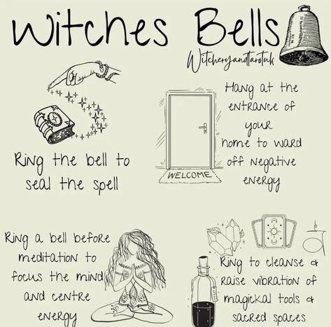 Witches Bells Protection Spell, Making Witches Bells, Witch’s Bells, How To Make Witches Bells, Secular Witchcraft, Secular Witch, Witches Tools, Witchy Corner, Witch Essentials