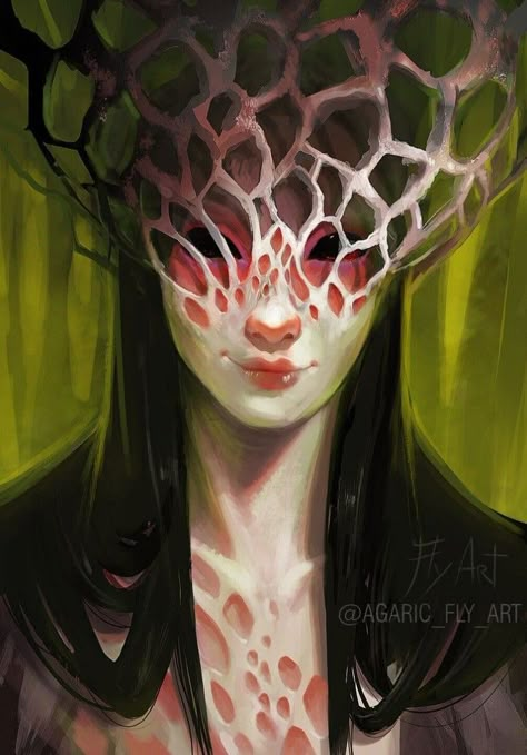 Mushroom Goddess Art, Fungi Monster Art, Fungi Character Design, Mushroom Monster Art, Mushroom Horror, Fungi Monster, Mushroom Character Art, Mushroom Concept Art, Horror Mushroom