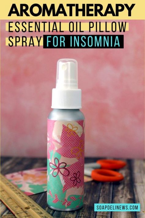 Natural sleep remedies for insomnia. How make essential oil blends to use in aromatherapy for sleep: 3 ways to make an insomnia sleep spray recipe for pillow mists & body sprays. Help combat sleeplessness and get a good night's rest with an aromatherapeutic essential oil blend recipe. By utilizing aromatherapy for sleep, you can promote a restful night's sleep. Not only can my easy DIY aromatherapy sleep spray assist in helping you fall asleep faster, it may also help you sleep more soundly. #es Aromatherapy For Sleep, Remedies For Insomnia, Body Spray Recipe, Sleep Spray, Vetiver Essential Oil, Oils For Sleep, Making Essential Oils, Essential Oils For Sleep, Diy Aromatherapy