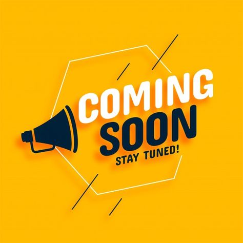 Coming soon with megaphone design | Free Vector #Freepik #freevector #construction #promotion #web #website Business Marketing Design, Banner Ads Design, Promotional Products Marketing, Poster Background Design, Marketing Design, Web Banner, Banner Ads, Ad Design, Social Media Design